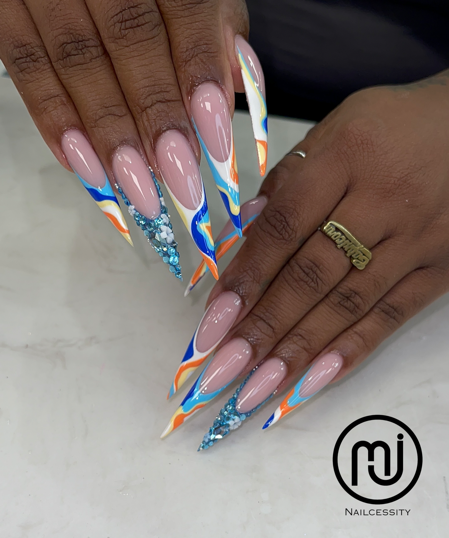 Stiletto Nail Tips (500 pcs/Bag)