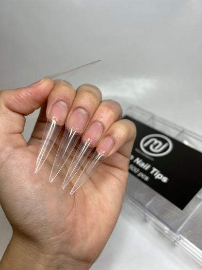 XL Stiletto Nail Tips (500 pcs/Bag)