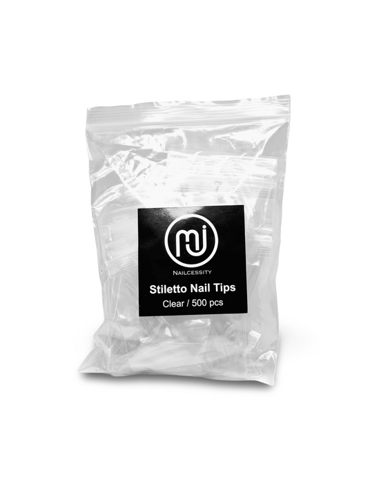 XL Stiletto Nail Tips (500 pcs/Bag)