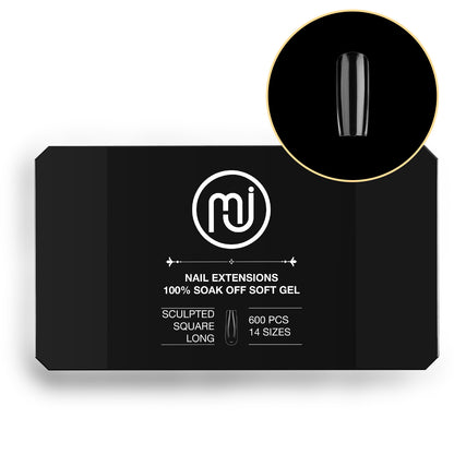 Gel X-tension Sculpted Square Tips (600pcs/Box)