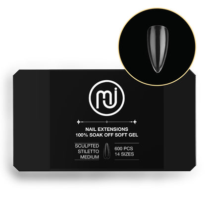 Gel X-tension Sculpted Stiletto Tips (600pcs/Box)