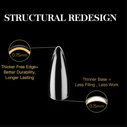 Gel X-tension Natural Stiletto Tips (600pcs/Box)